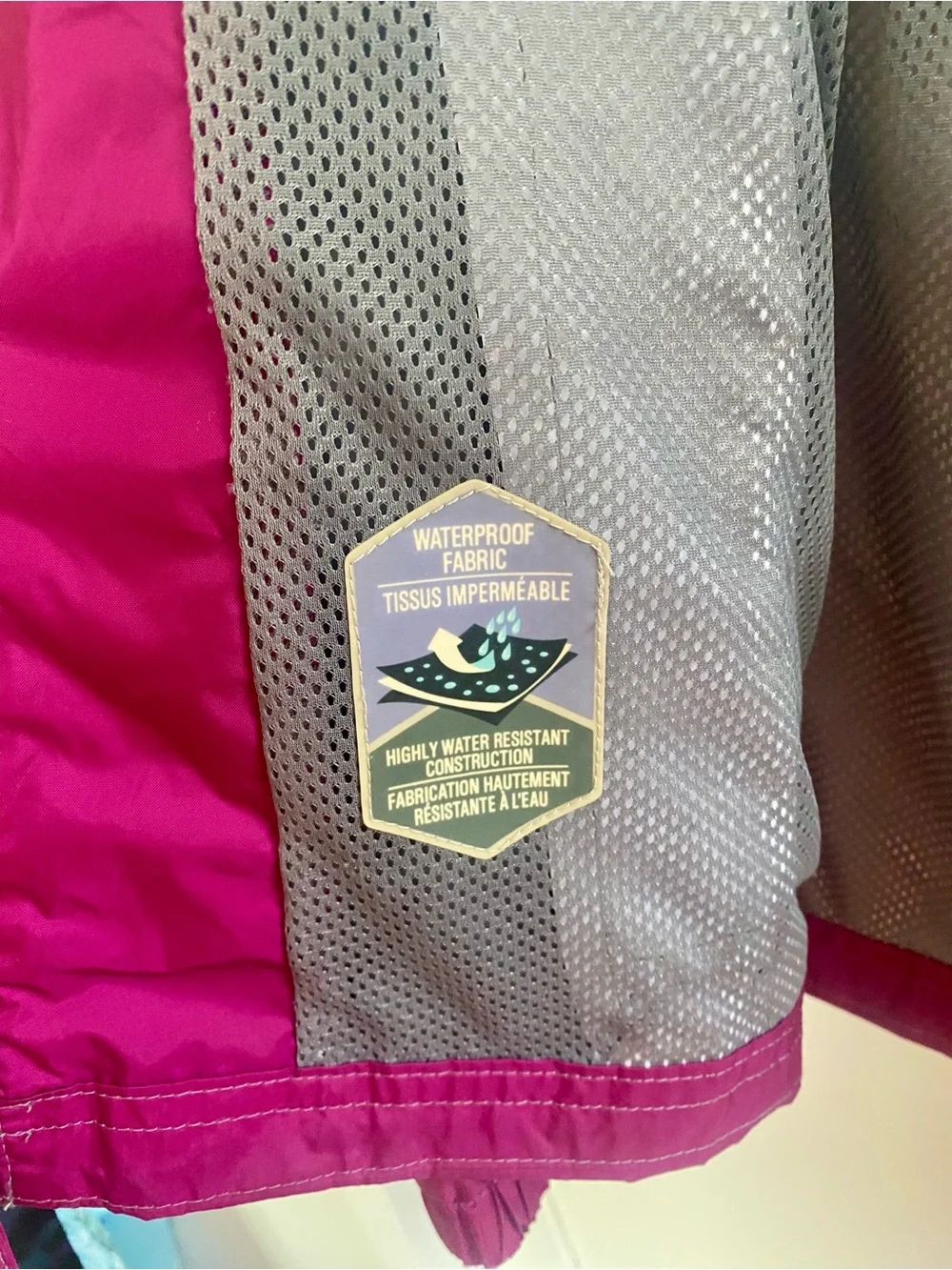 Columbia Girls Magenta Waterproof Jacket